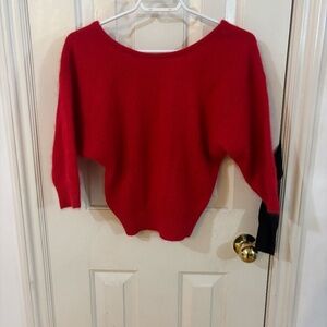Vintage Cashmere red sweater 90s or 80s *accepting offers